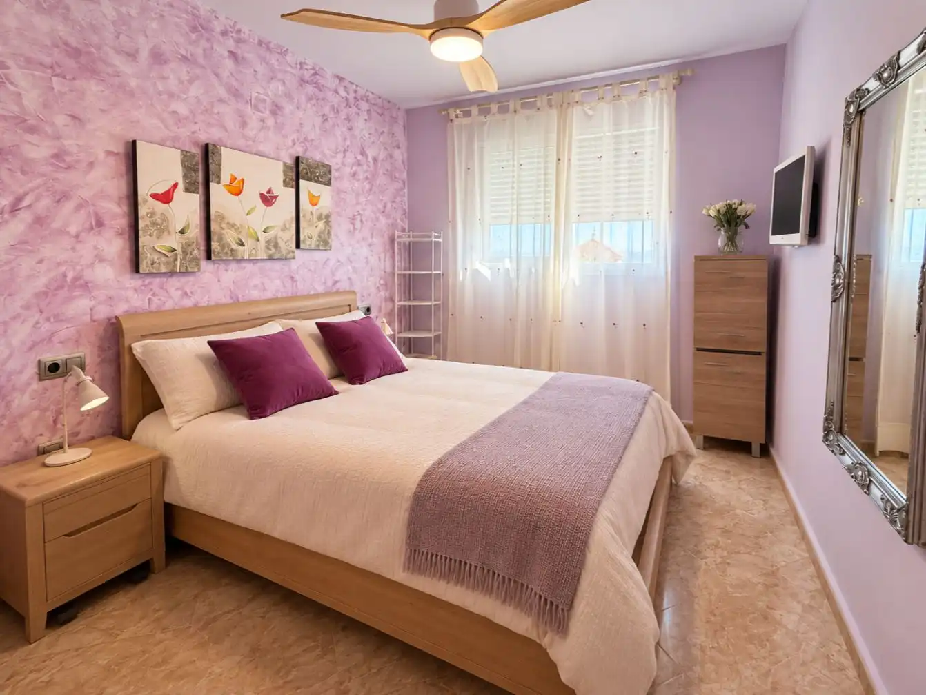 Bedroom of Flat for sale in Piles, Valencia
