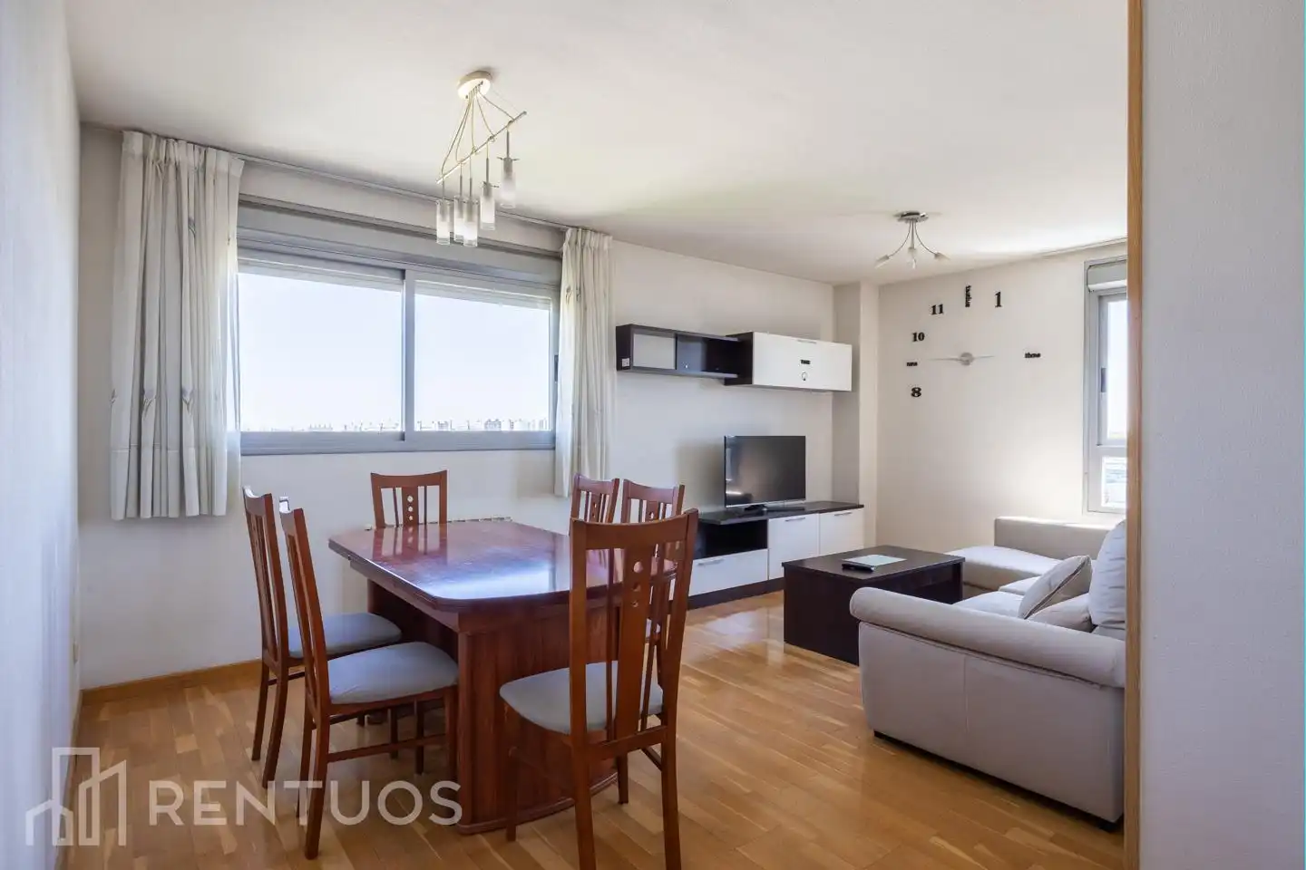 Sala de estar de Piso de alquiler en Madrid con Aire acondicionado, Calefacción y Terraza