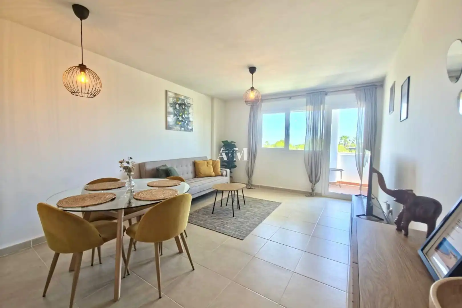 Sala d'estar de Pis de lloguer en Orihuela amb Aire condicionat, Calefacció i Terrassa