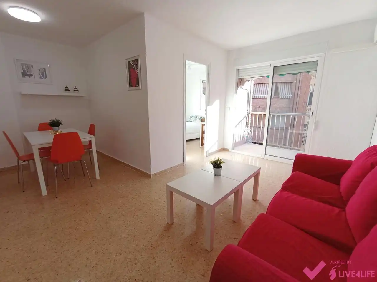 Habitación de Piso de alquiler en Burjassot con Aire acondicionado, Terraza y Amueblado