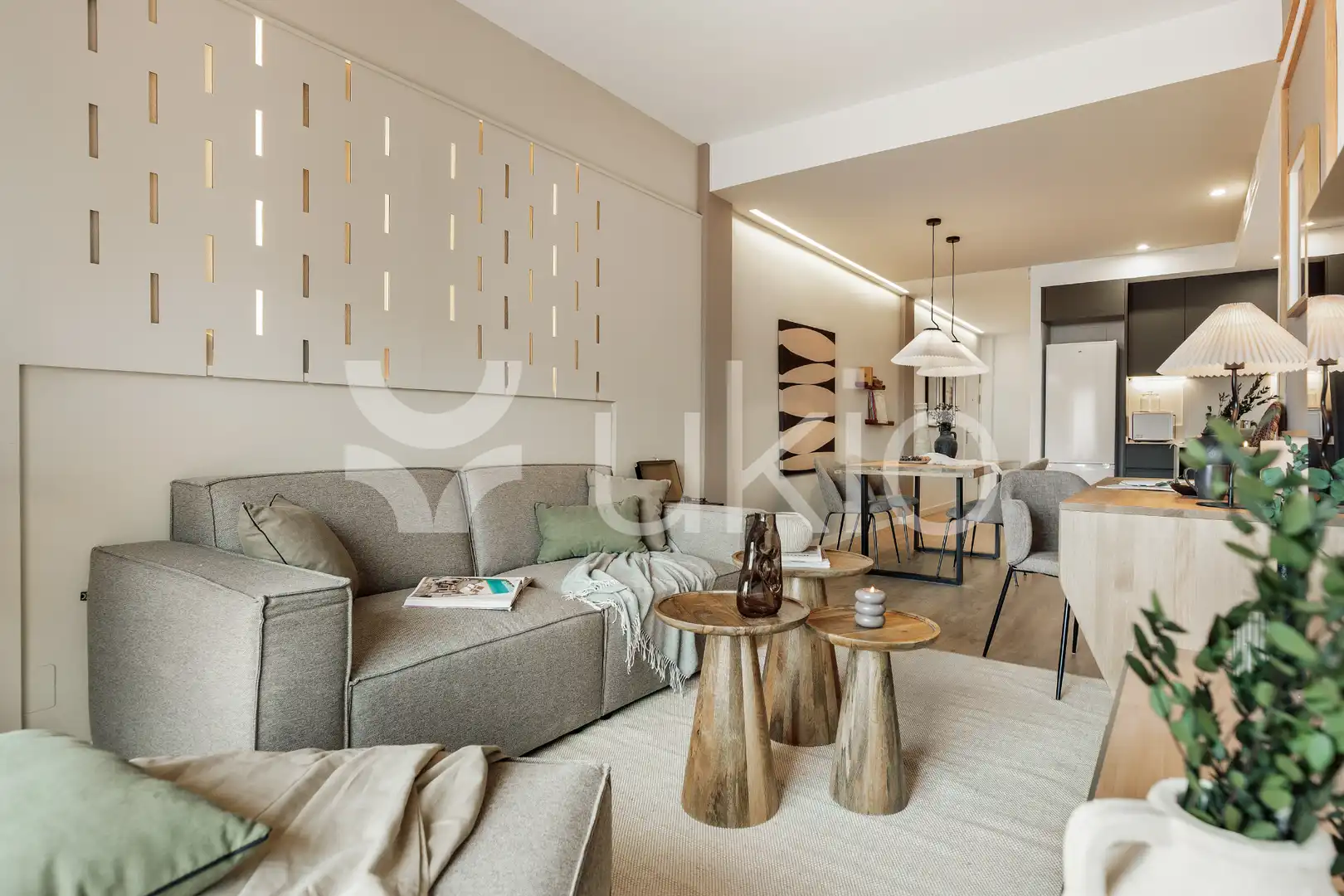 Living room of Apartments for rent in Barcelona  with Air Conditioner, Heating and Furnished