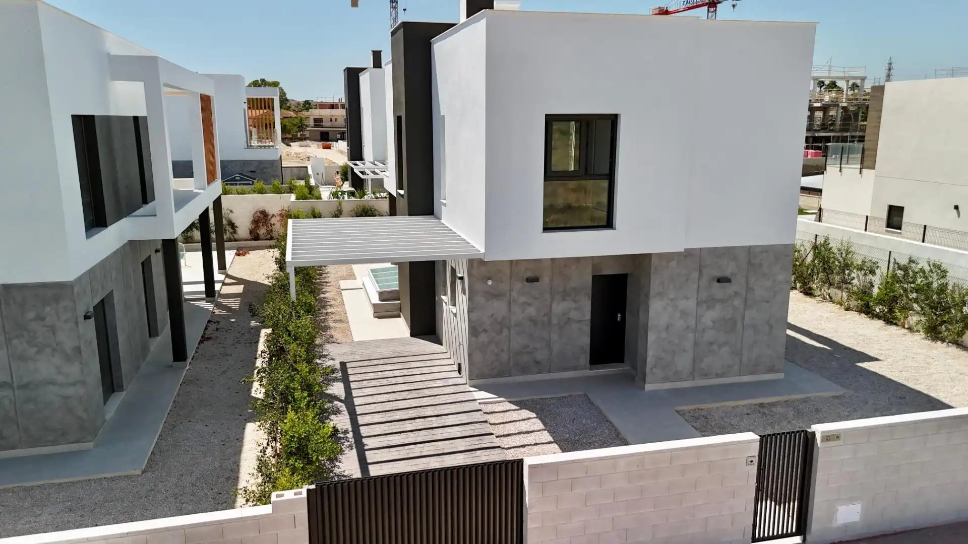 Vista exterior de Casa o chalet en venta en Mutxamel con Aire acondicionado, Jardín privado y Trastero