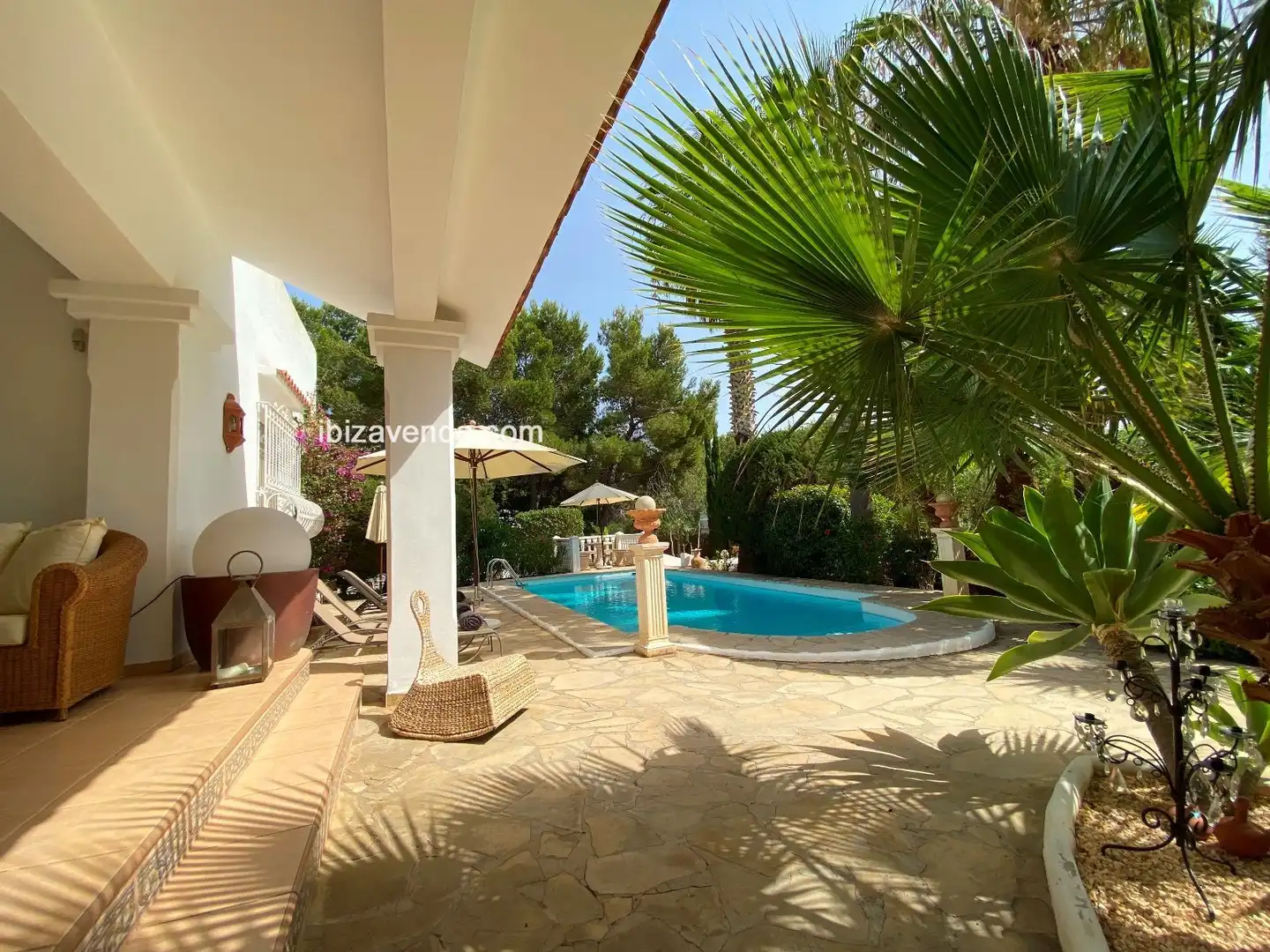Jardí de Casa o xalet de lloguer en Sant Josep de sa Talaia amb Aire condicionat, Calefacció i Jardí privat