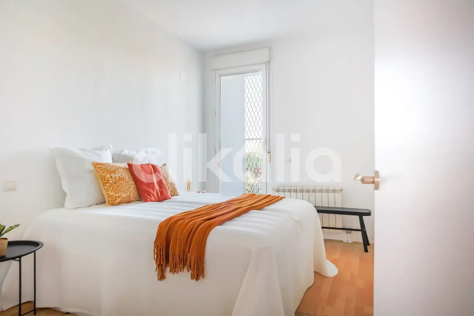 Bedroom of Flat for sale in Madrid  with Heating, Terrace and Storage room