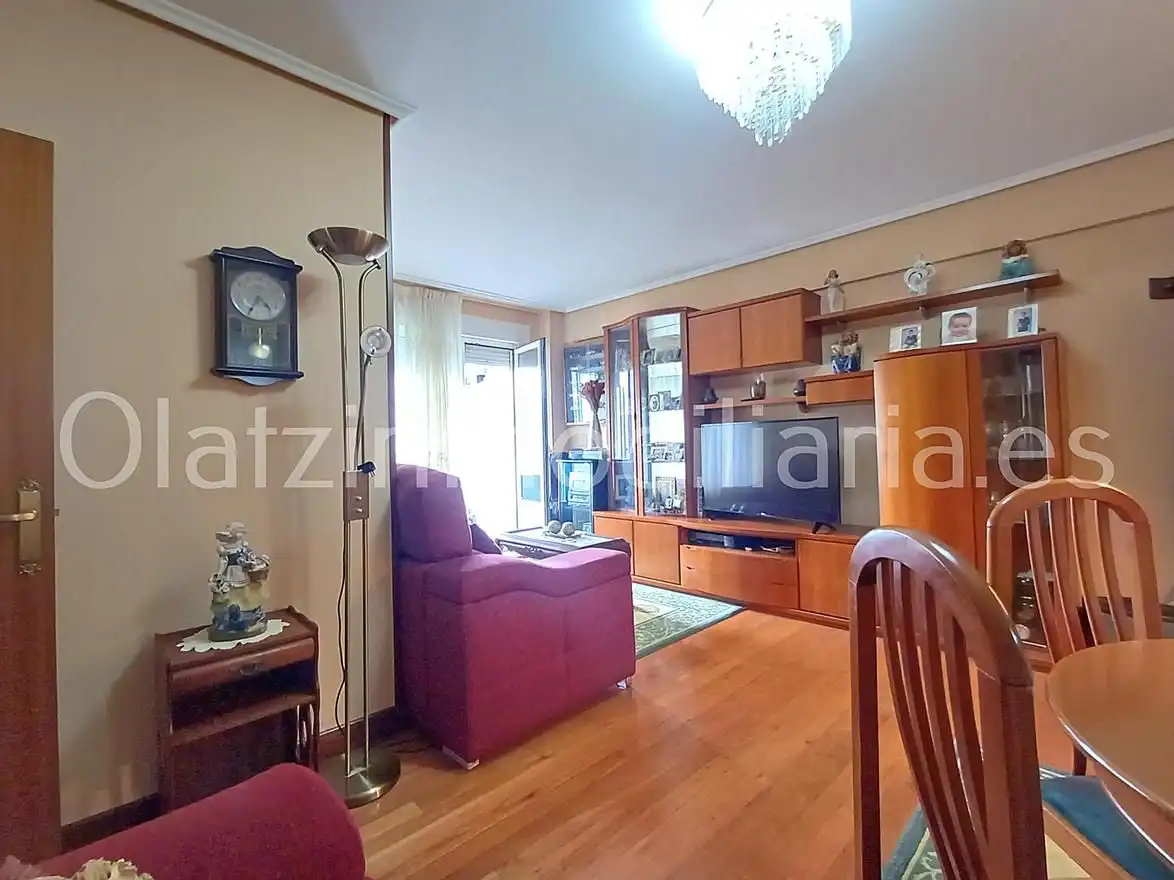 Living room of Flat for sale in Bilbao   with Heating, Terrace and Balcony