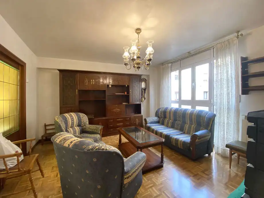 Living room of Flat for sale in Vitoria - Gasteiz  with Heating, Parquet flooring and Terrace