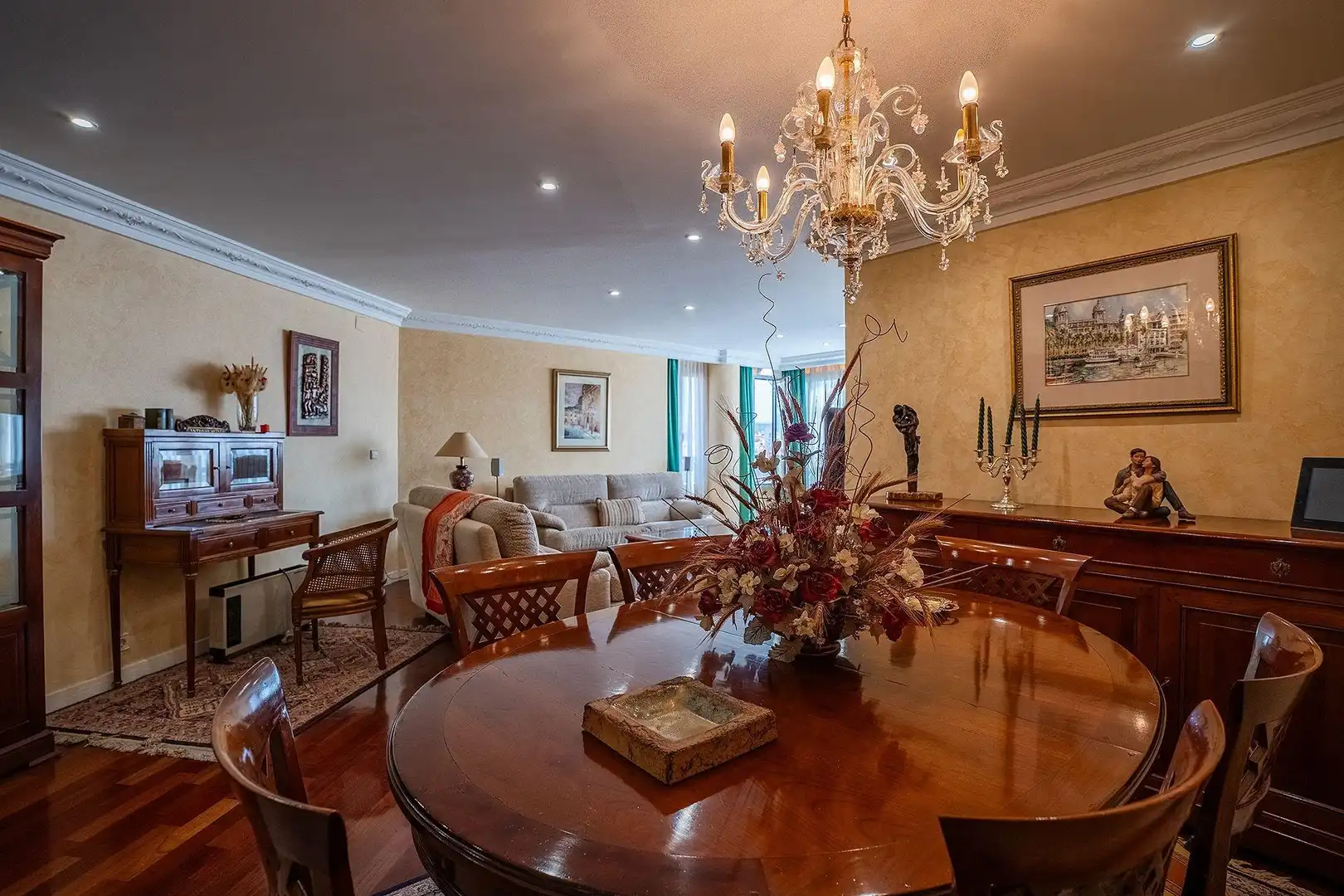 Comedor de Piso en venta en Alicante / Alacant con Jardín privado y Trastero