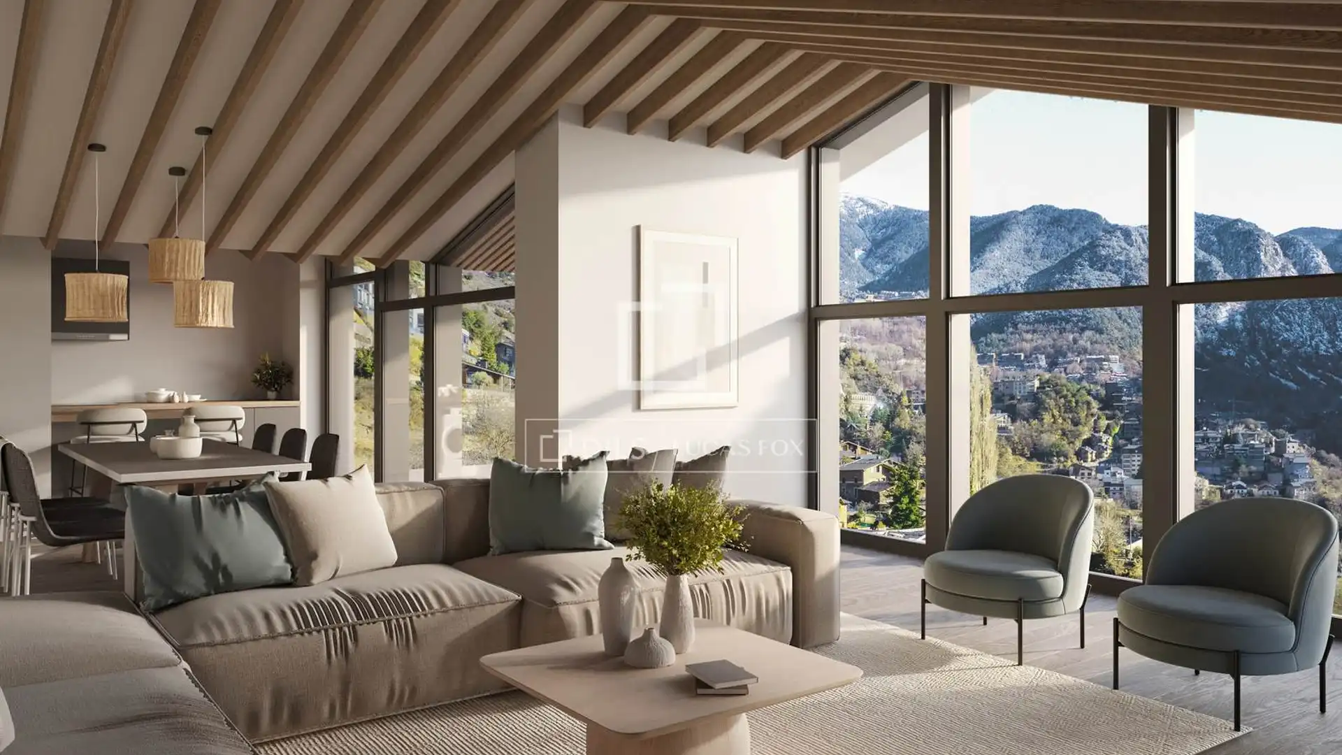 Sala de estar de Piso en venta en Escaldes – Engordany con Calefacción y Terraza