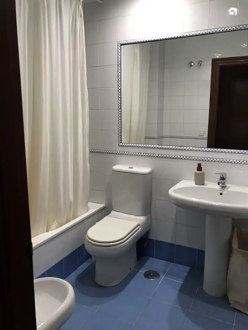 Baño de Piso de alquiler en Gijón  con Calefacción, Parquet y Terraza