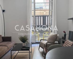 Sala d'estar de Apartament de lloguer en  Barcelona Capital amb Aire condicionat, Moblat i Balcó