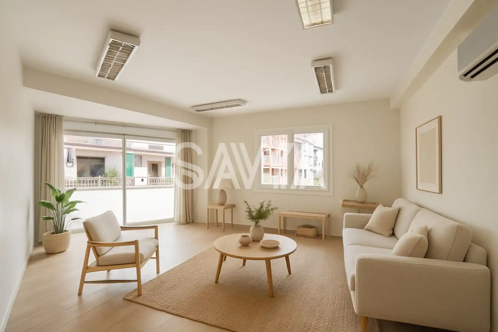 Wohnzimmer von Wohnung zum Verkauf in Barcelona mit Heizung