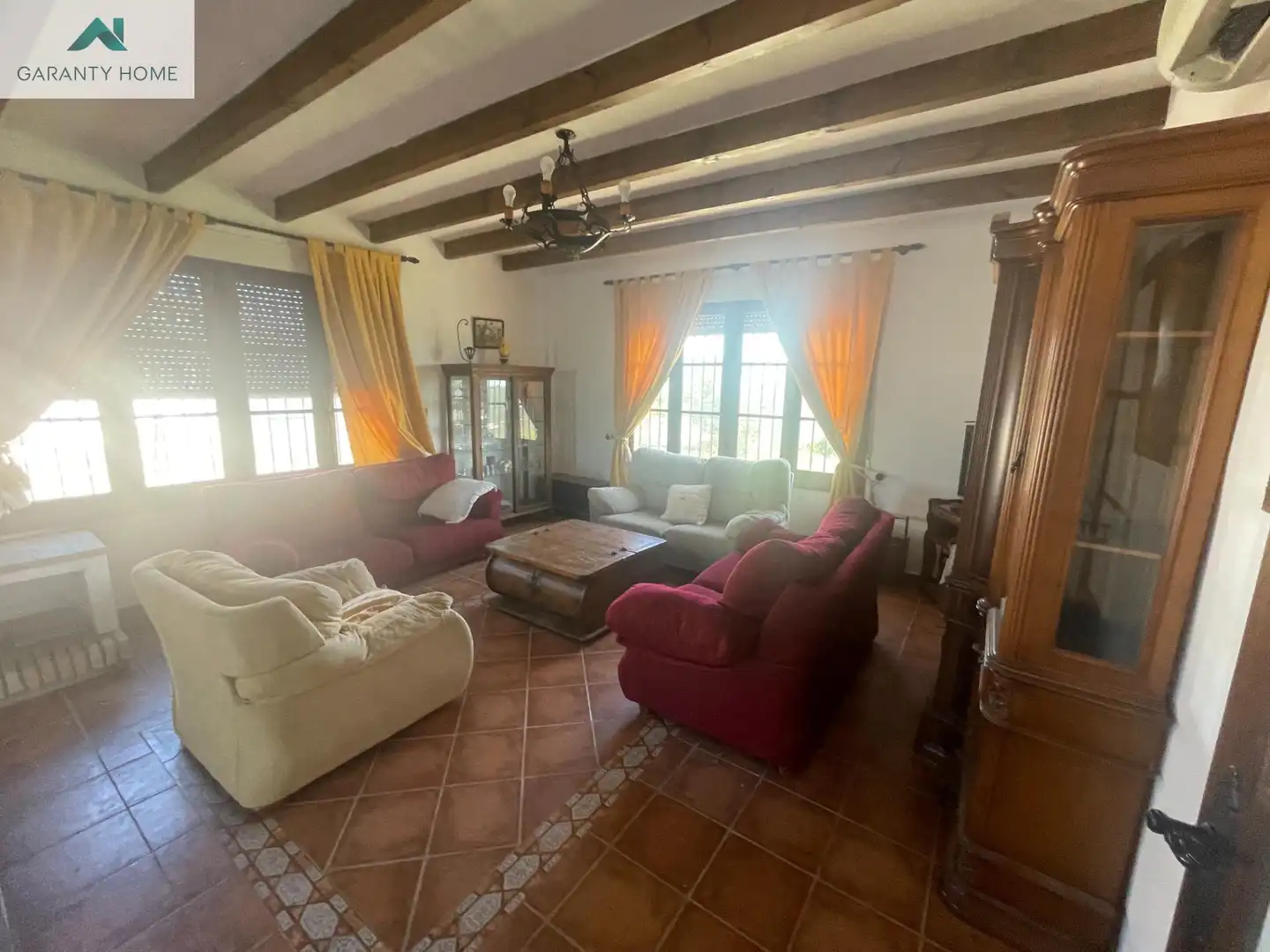 Sala d'estar de Finca rústica en venda en Colmenar amb Aire condicionat, Jardí privat i Terrassa
