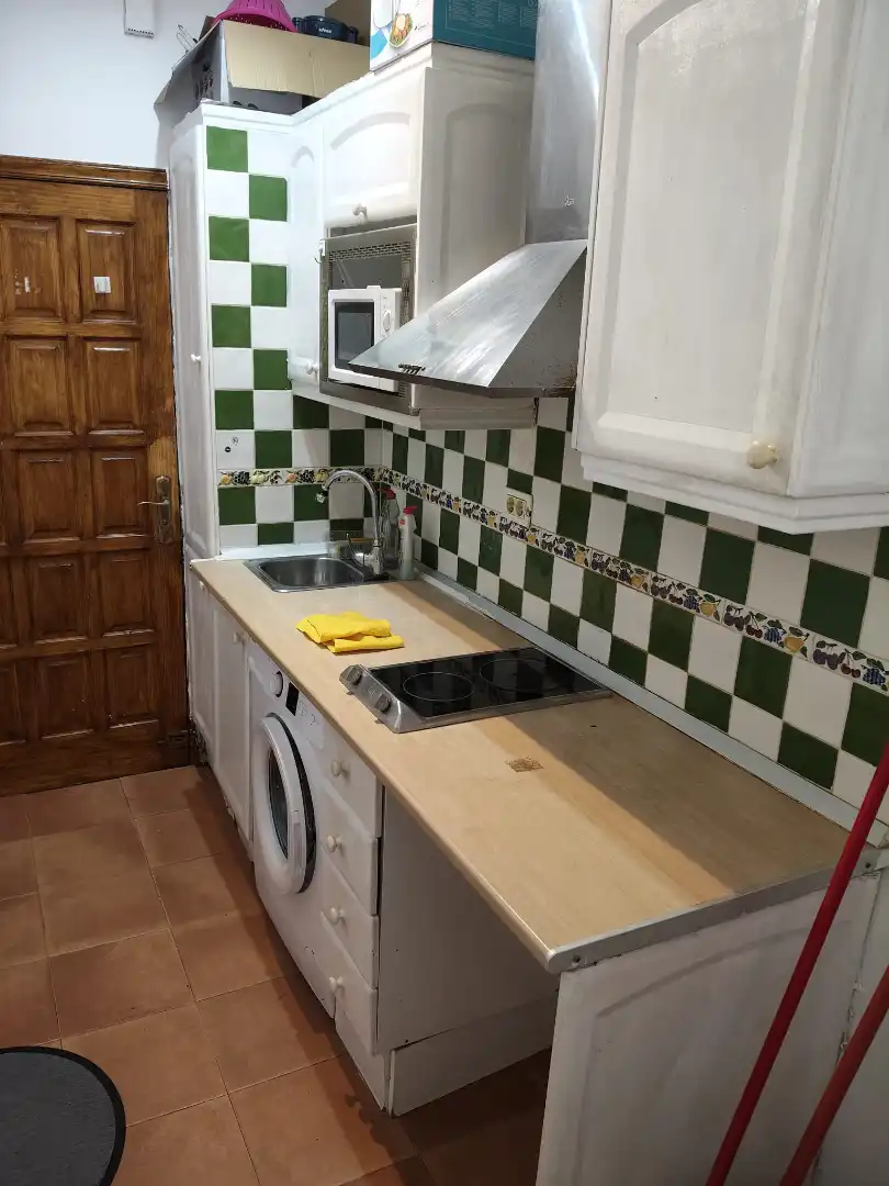 Cocina de Piso de alquiler en Puerto de la Cruz con Amueblado, Lavadora y Microondas