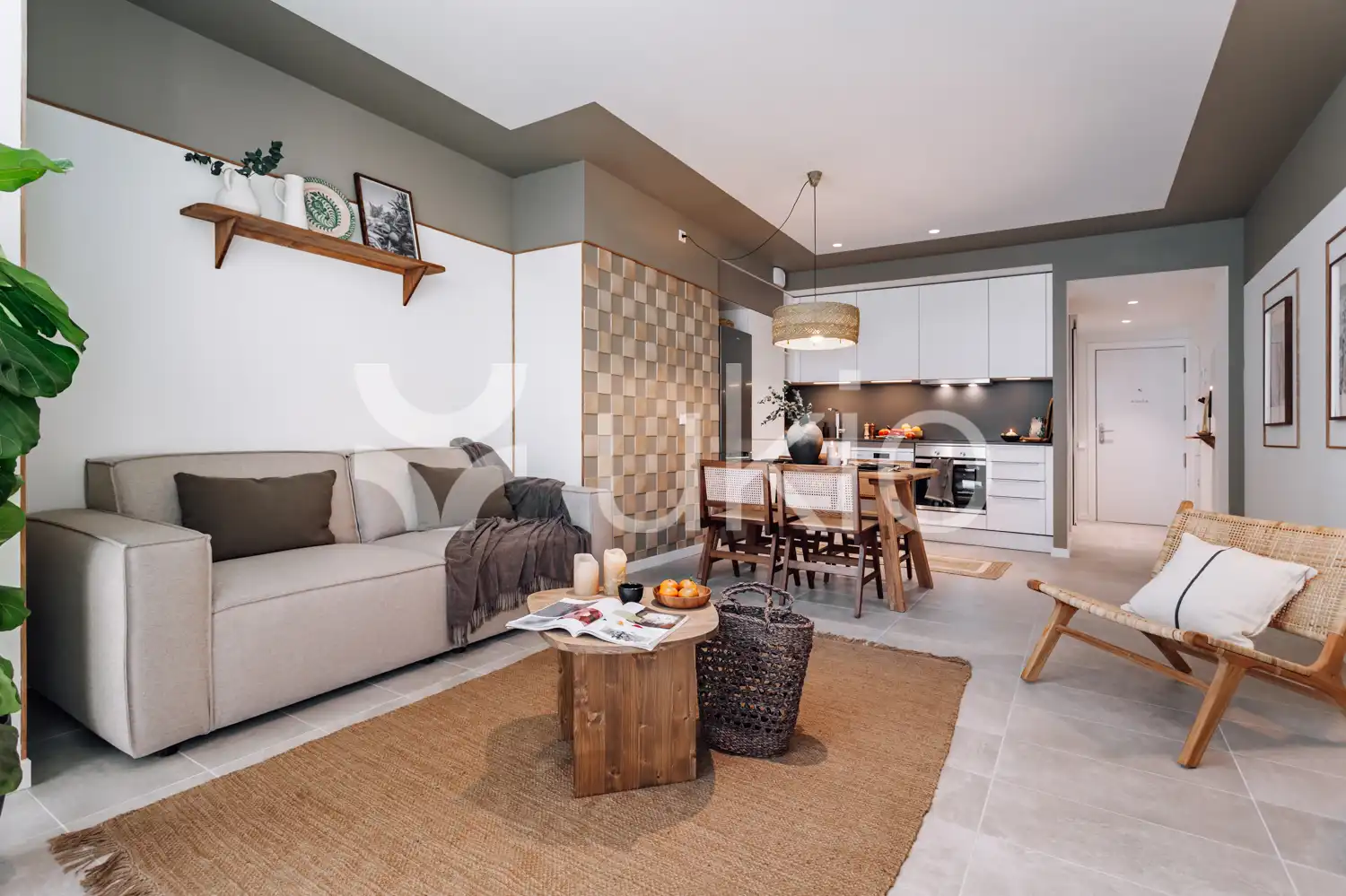 Sala d'estar de Apartament de lloguer en Barcelona amb Aire condicionat, Calefacció i Moblat