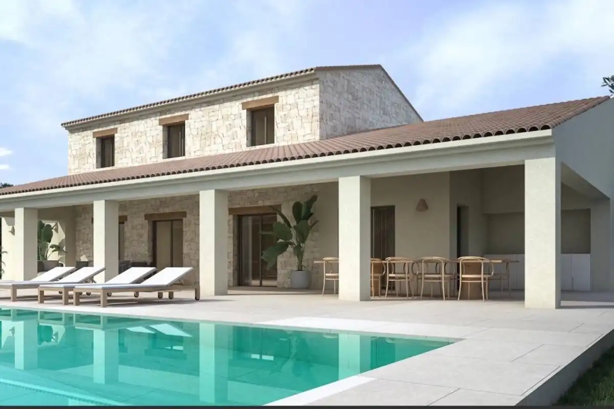 Chalet con piscina en venta en Moraira