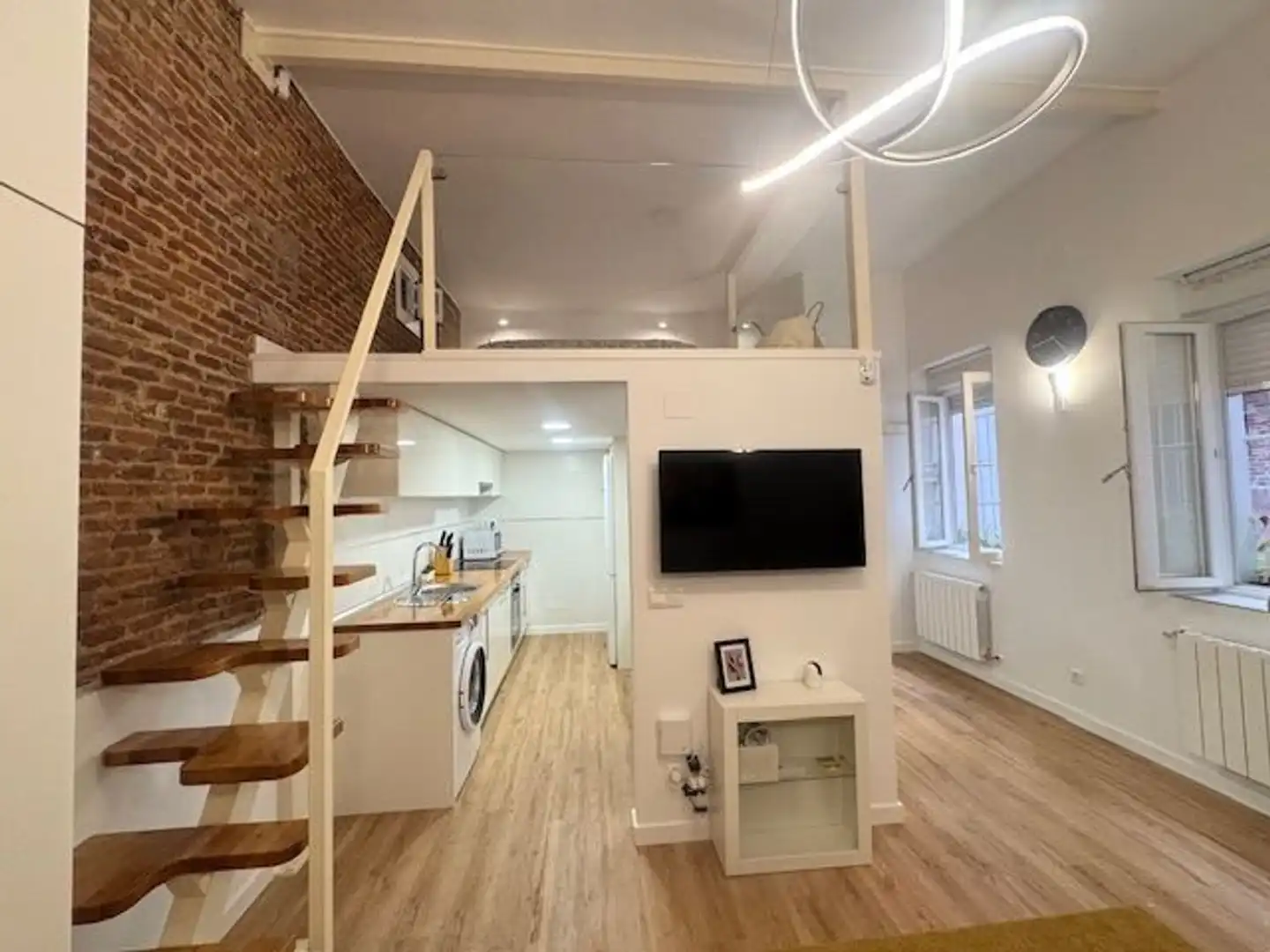 Cocina de Piso de alquiler en Madrid con Calefacción y Alarma