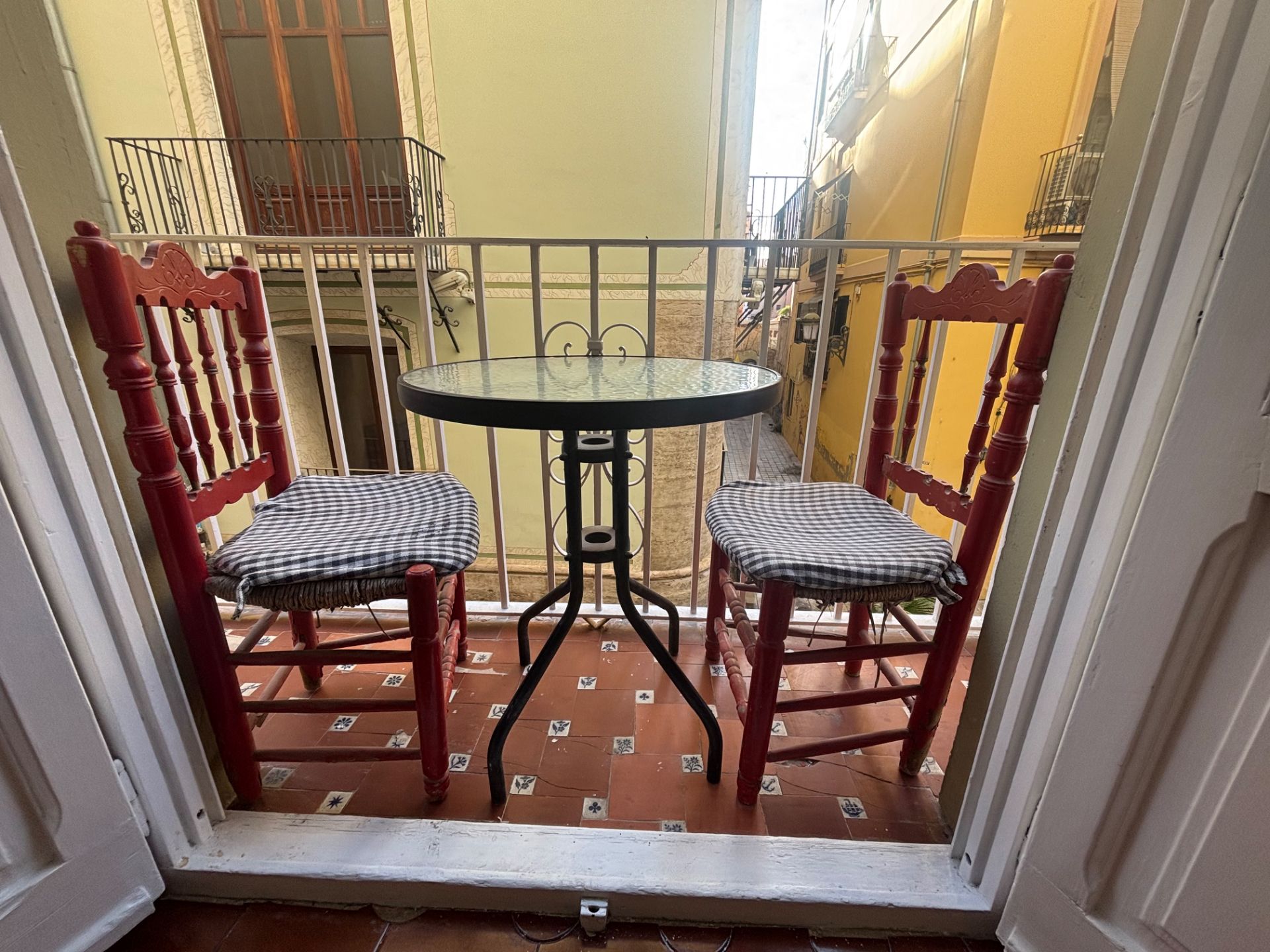 Balcony of Flat to rent in  Valencia Capital  with Furnished, Oven and Balcony