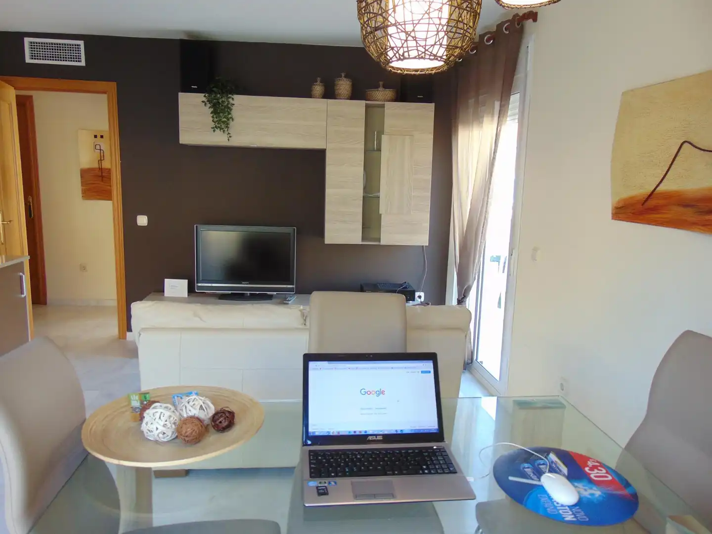 Sala de estar de Ático en venta en Fuengirola con Aire acondicionado, Terraza y Amueblado