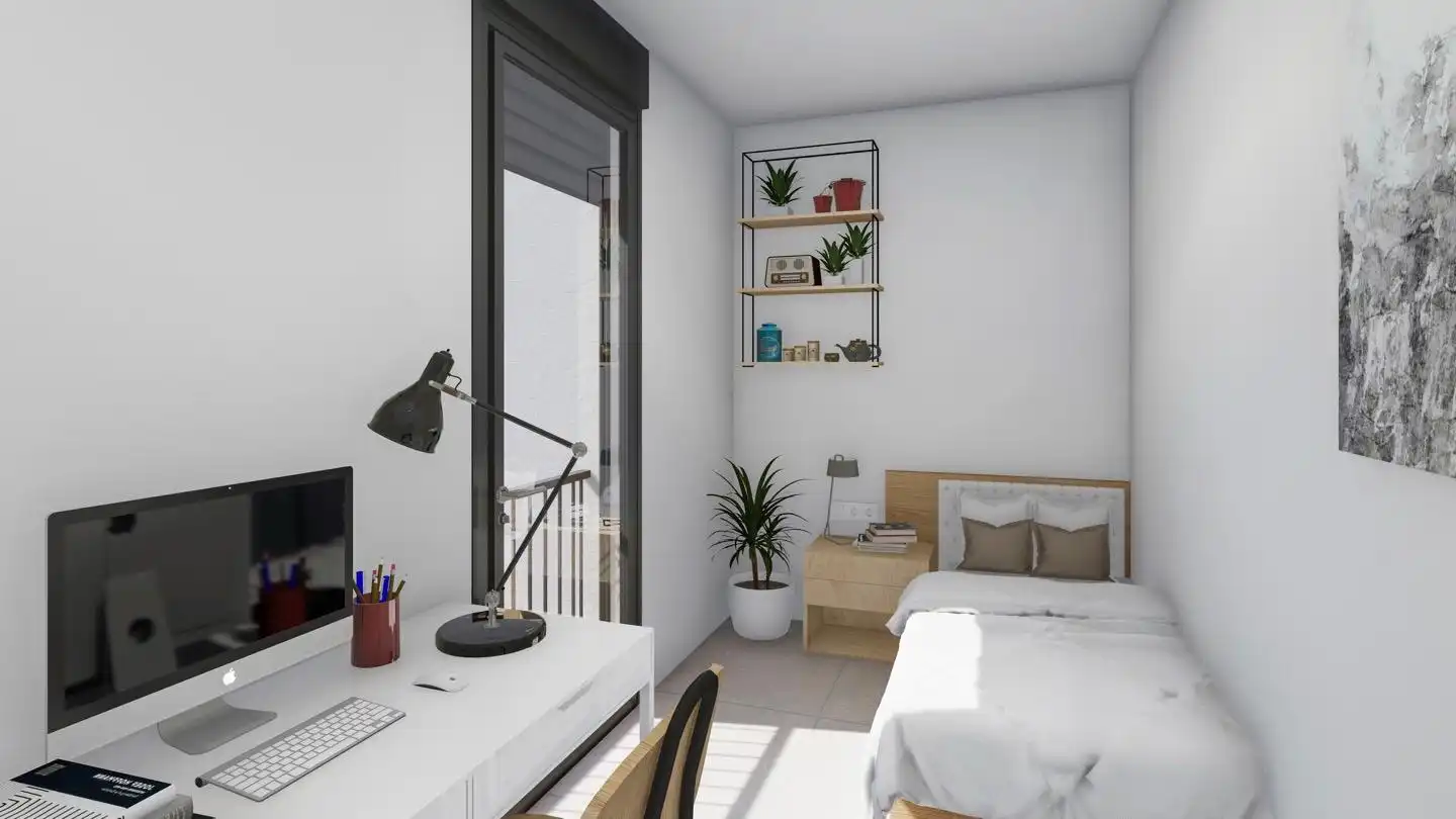 Bedroom of Flat for sale in Sevilla  with Air Conditioner, Heating and Balcony