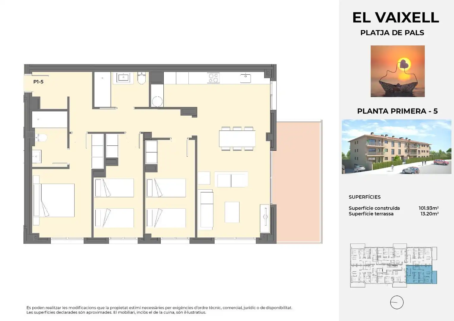 Flat for sale in Pals  with Air Conditioner, Heating and Terrace