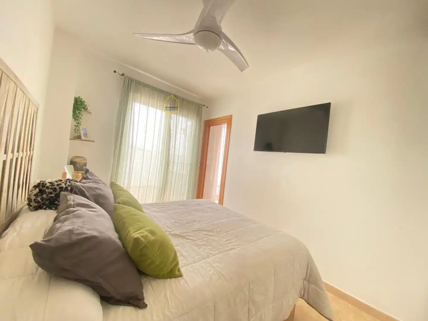 Schlafzimmer von Dachboden zum Verkauf in Lorca mit Klimaanlage, Heizung und Terrasse