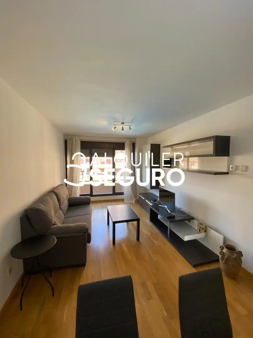 Sala d'estar de Pis de lloguer en Guadalajara amb Calefacció, Terrassa i Piscina
