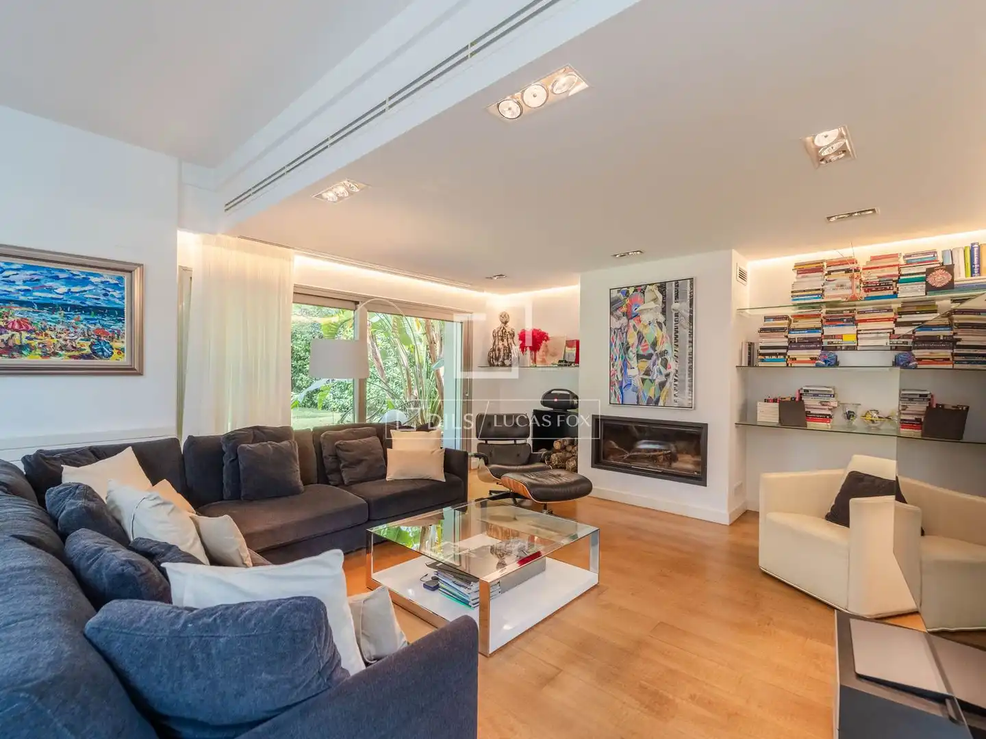Sala de estar de Casa o chalet en venta en Godella con Aire acondicionado, Calefacción y Jardín privado