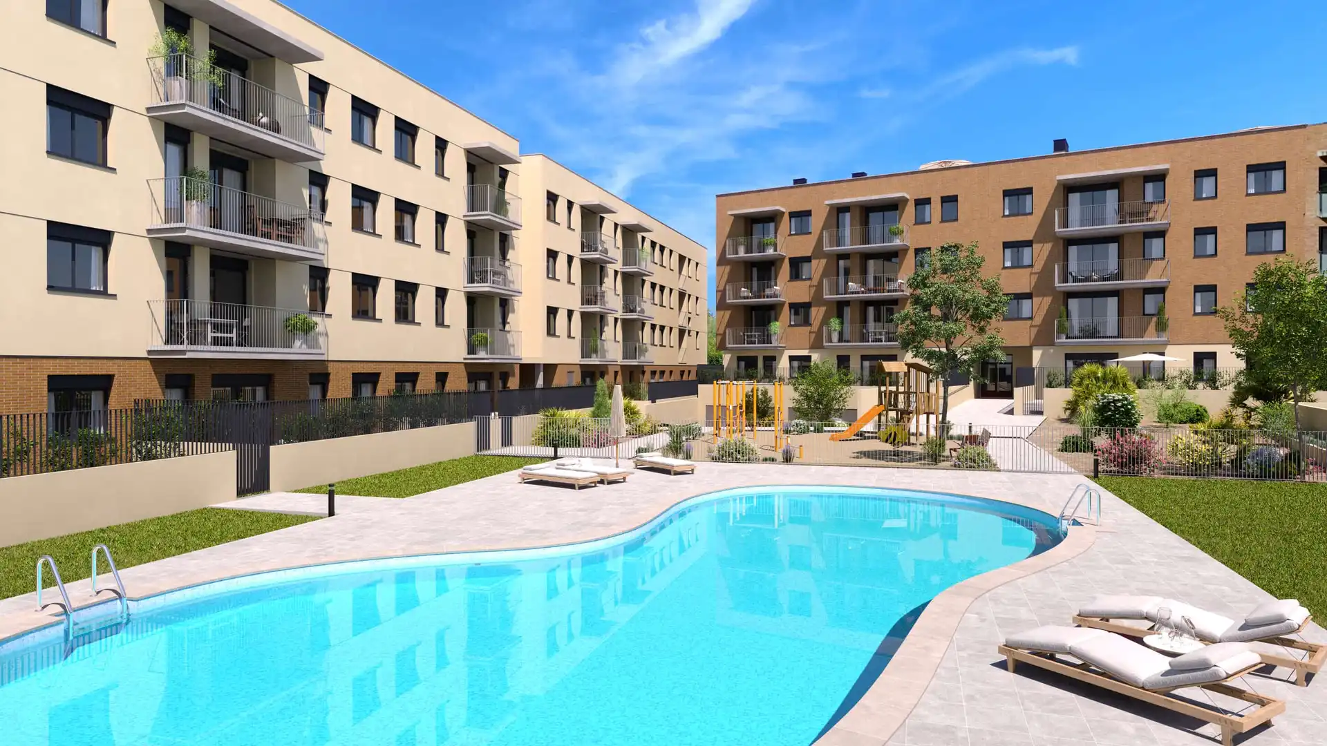 Schwimmbecken von Dachboden zum Verkauf in Torredembarra mit Klimaanlage, Heizung und Privatgarten
