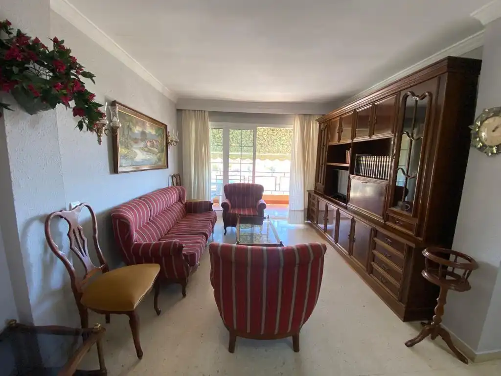 Wohnzimmer von Wohnung zur untervermieten in Málaga mit Terrasse, Möbliert und Alarm