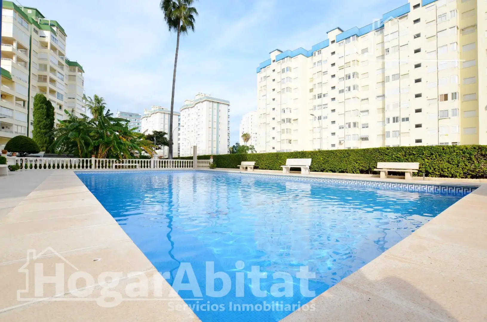 Schwimmbecken von Wohnung zum Verkauf in Gandia mit Klimaanlage, Privatgarten und Gemeinschaftspool