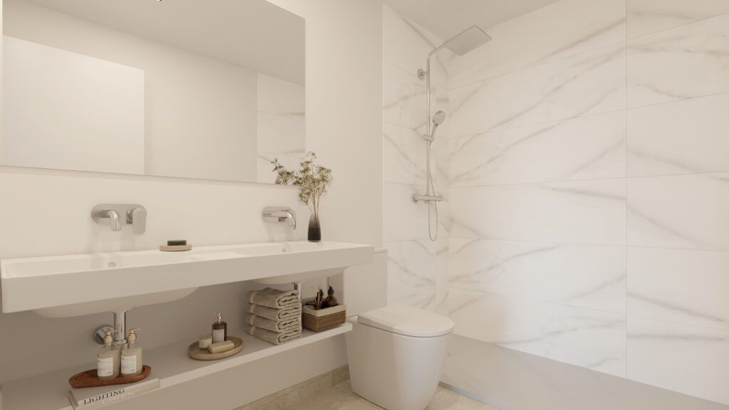 Bathroom of Apartments for sale in Estepona  with Community pool