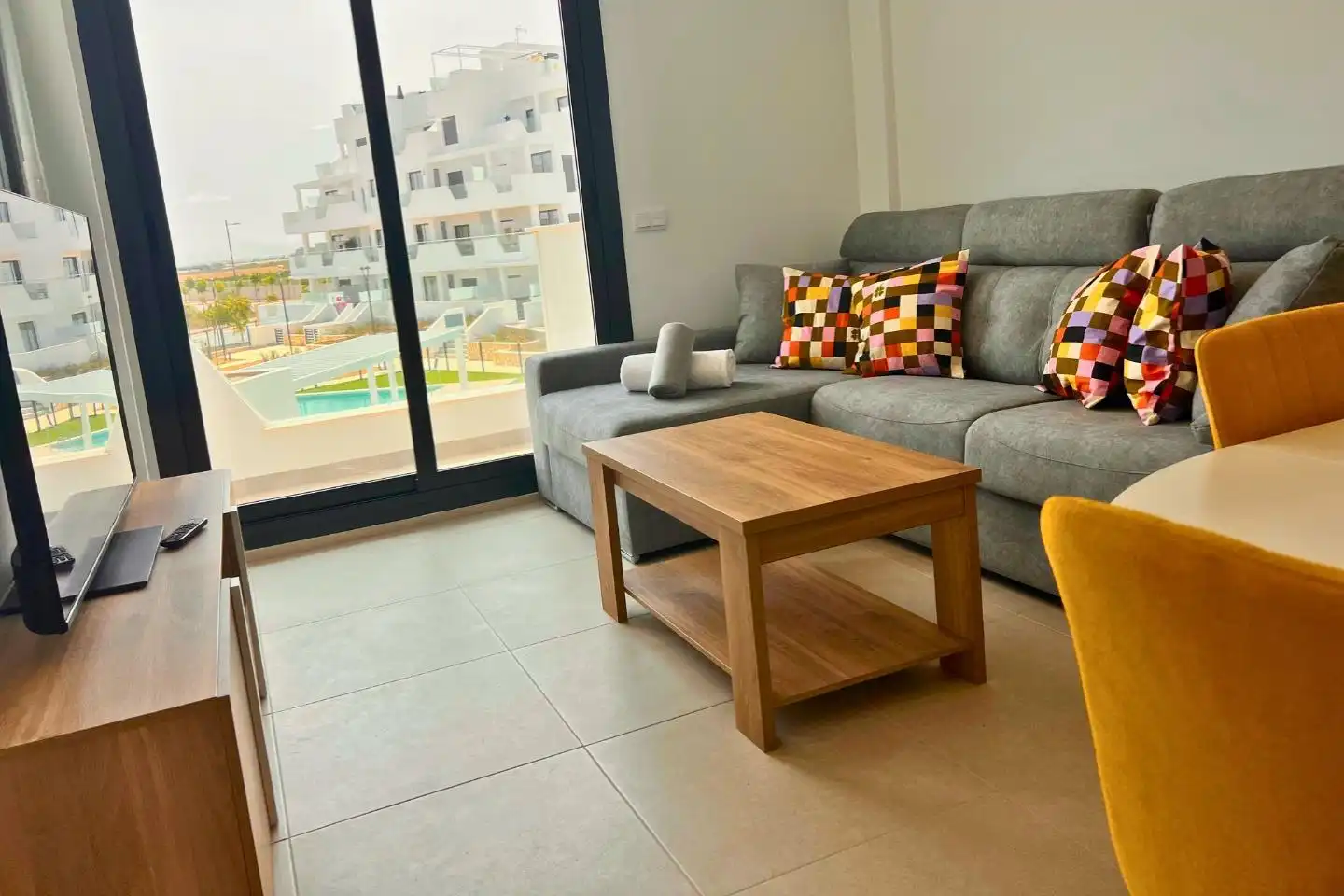 Wohnzimmer von Wohnungen zur Miete in Torre-Pacheco mit Klimaanlage, Terrasse und Möbliert