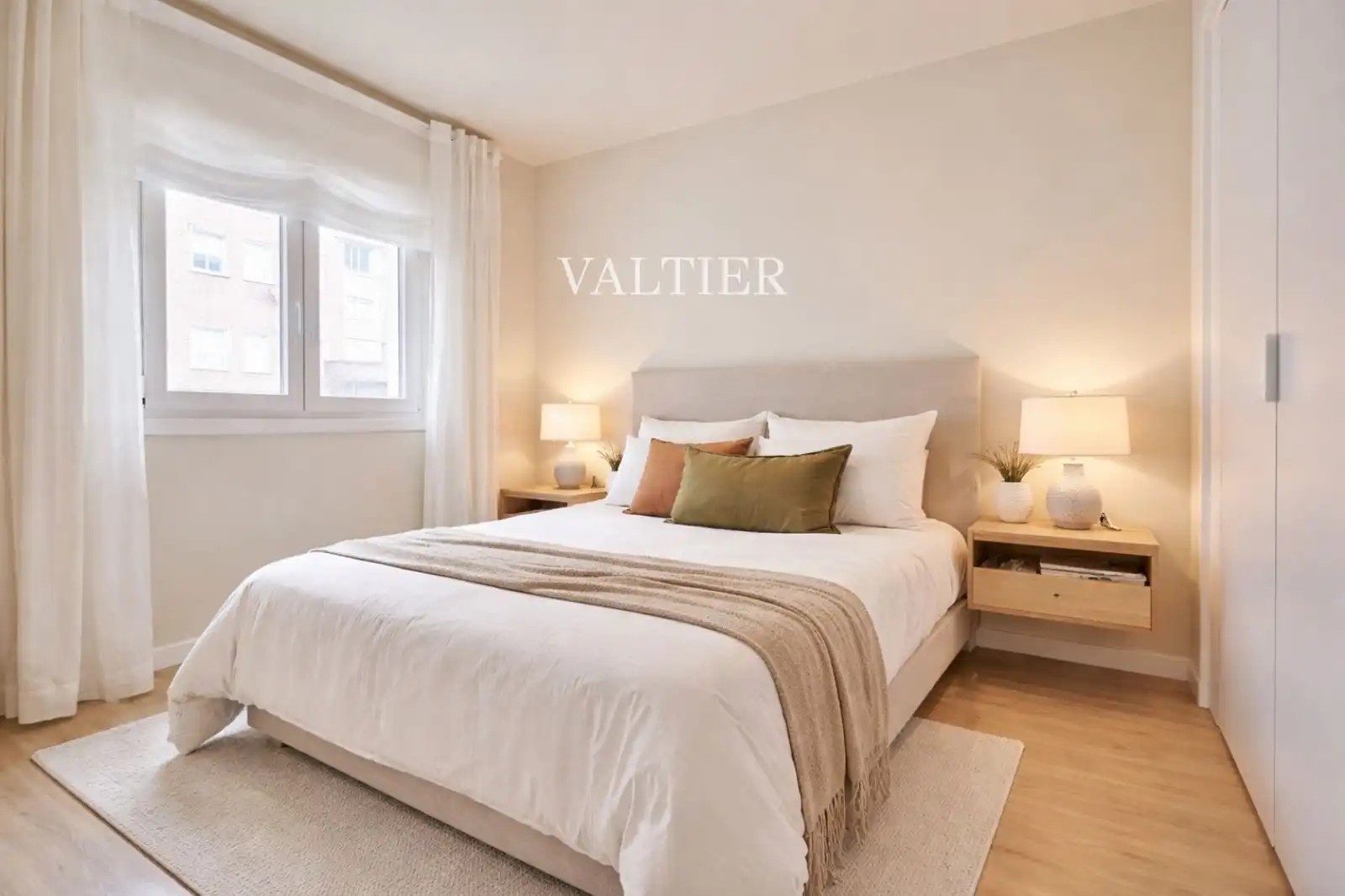 Schlafzimmer von Wohnung zur Miete in  Madrid Capital mit Klimaanlage, Heizung und Terrasse