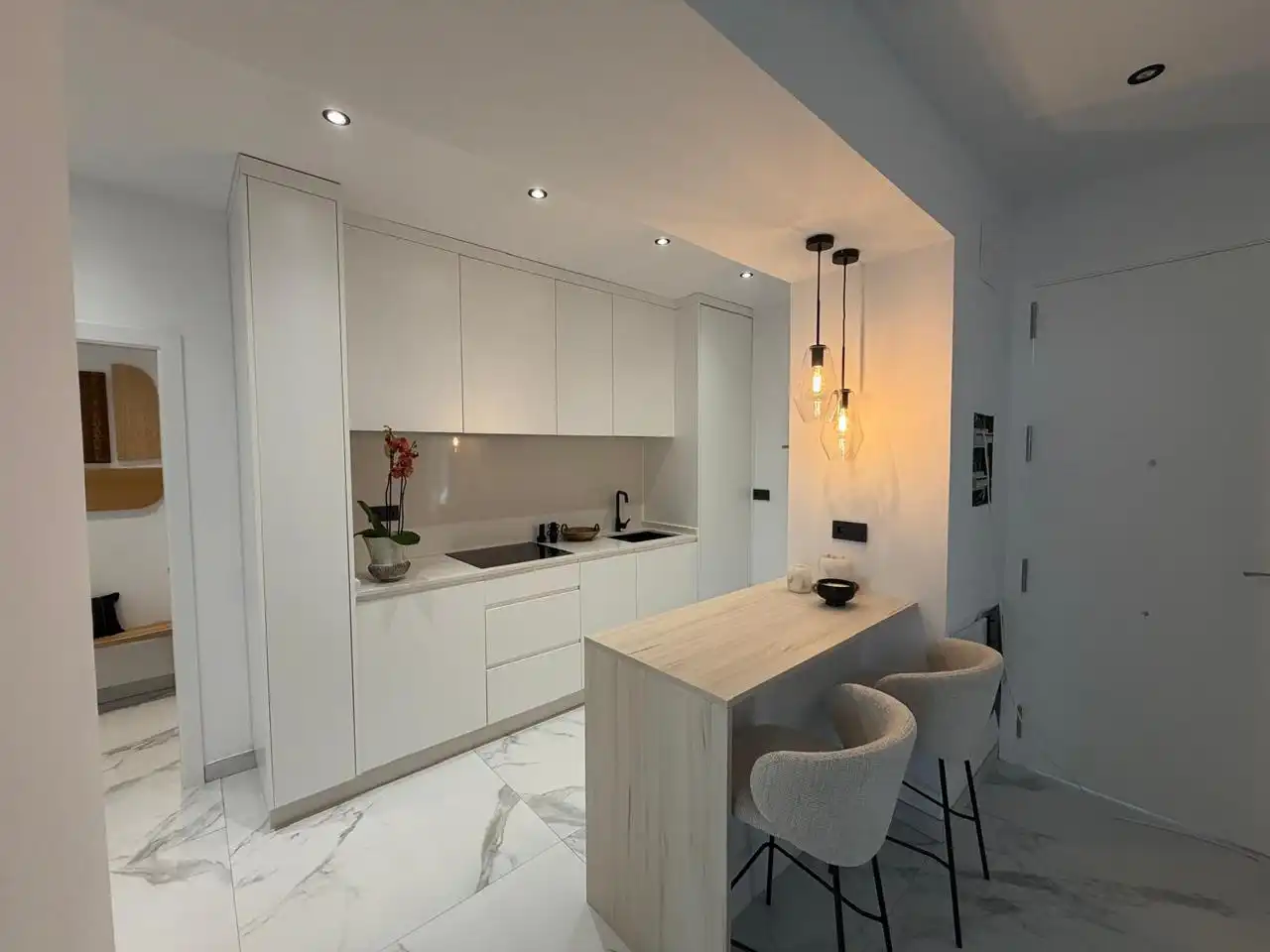 Kitchen of Flat for rent in Cádiz  with Air Conditioner, Furnished and Pets allowed