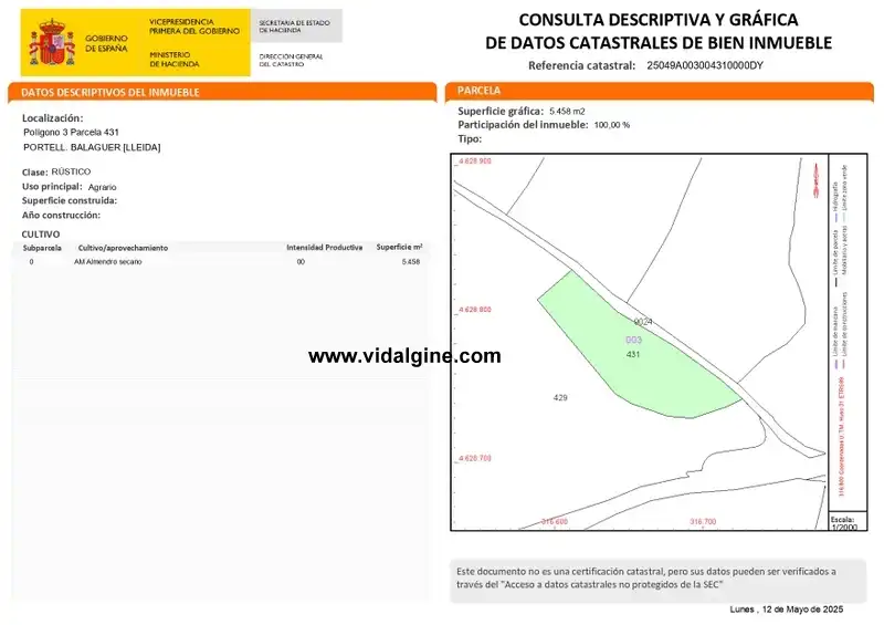 Terreno rústico en venta en Camí la Vinya dels Frares, imagen 3