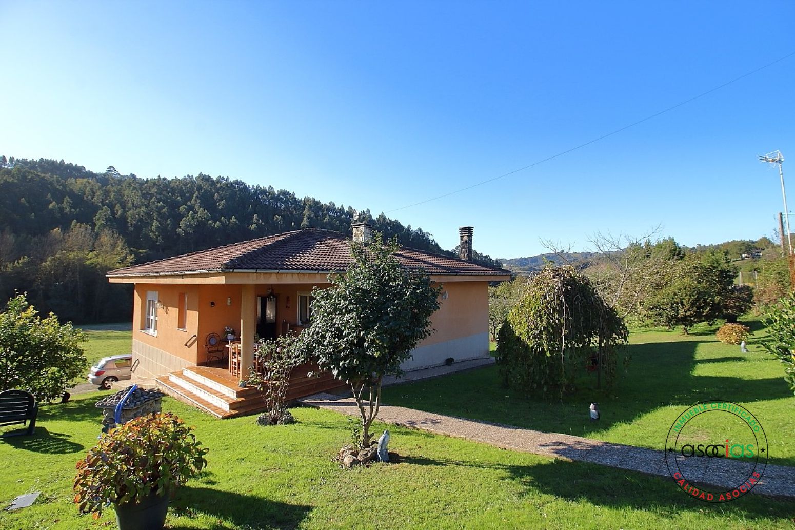 Jardín de Casa o chalet en venta en Gijón  con Calefacción y Jardín privado