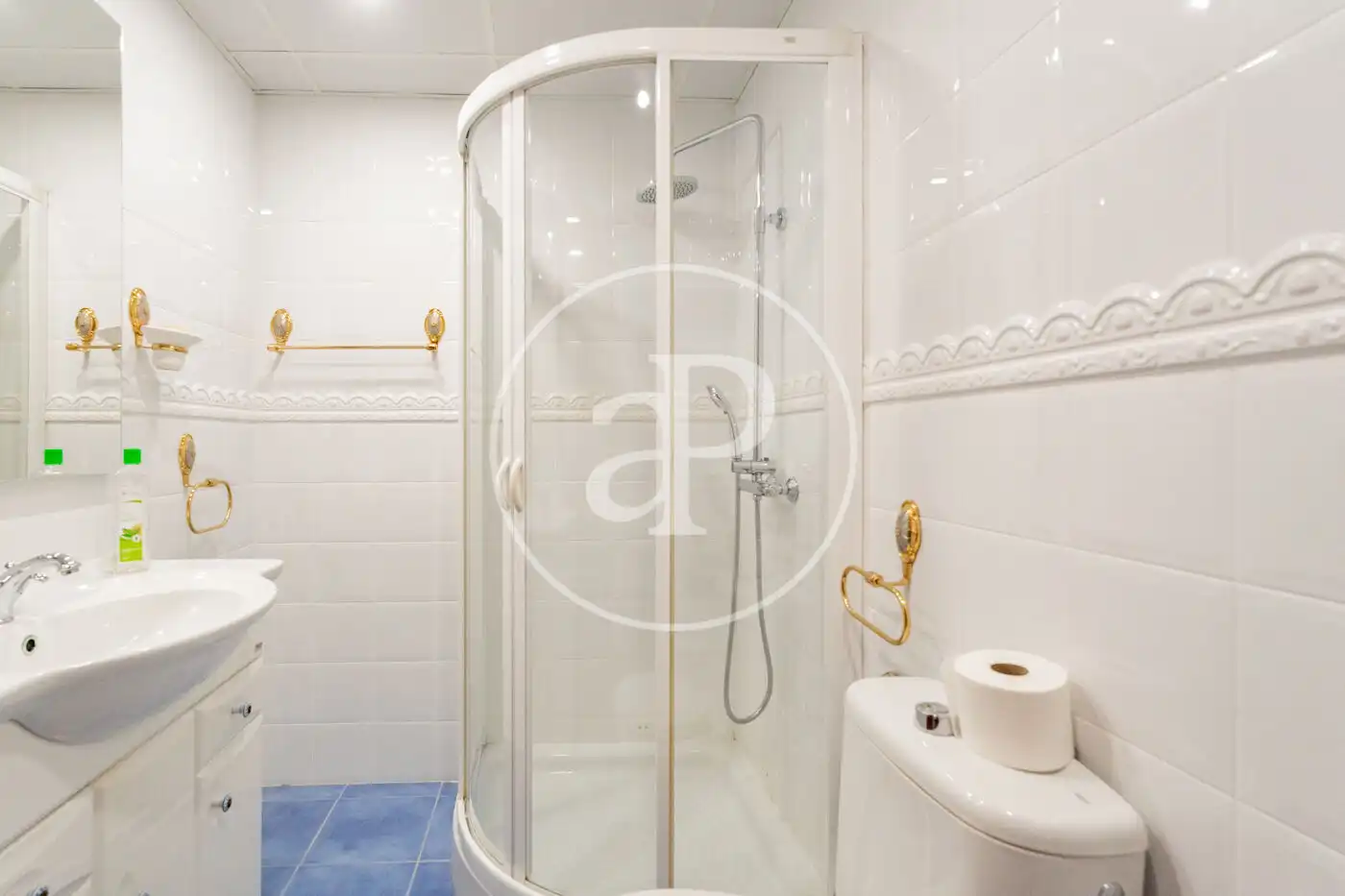 Baño de Piso de alquiler en Madrid con Aire acondicionado, Calefacción y Jardín privado