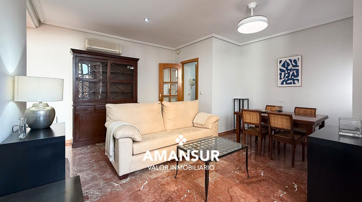 Sala d'estar de Pis de lloguer en  Huelva Capital amb Terrassa i Moblat