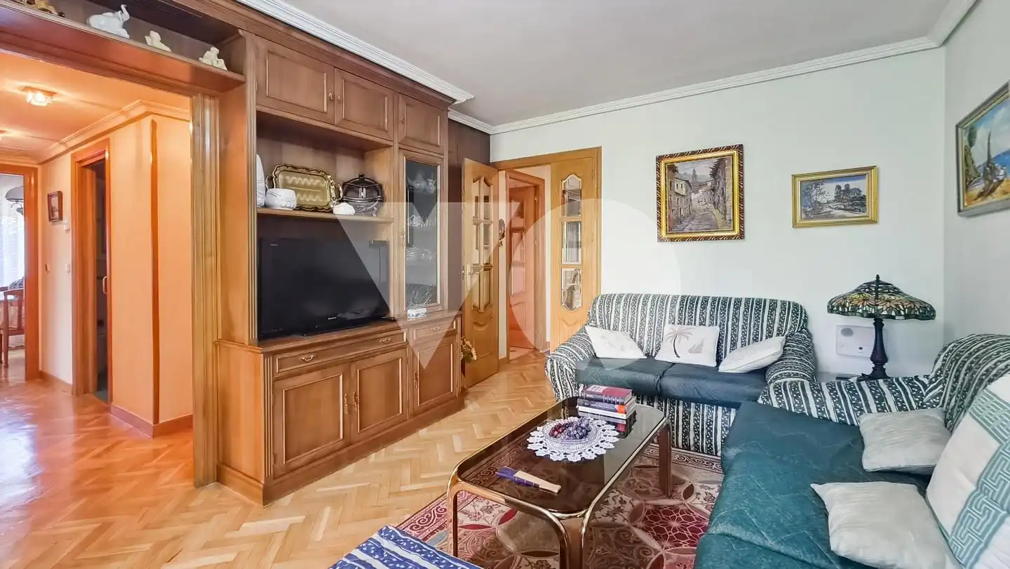 Sala d'estar de Pis en venda en Madrid amb Aire condicionat, Calefacció i Parquet