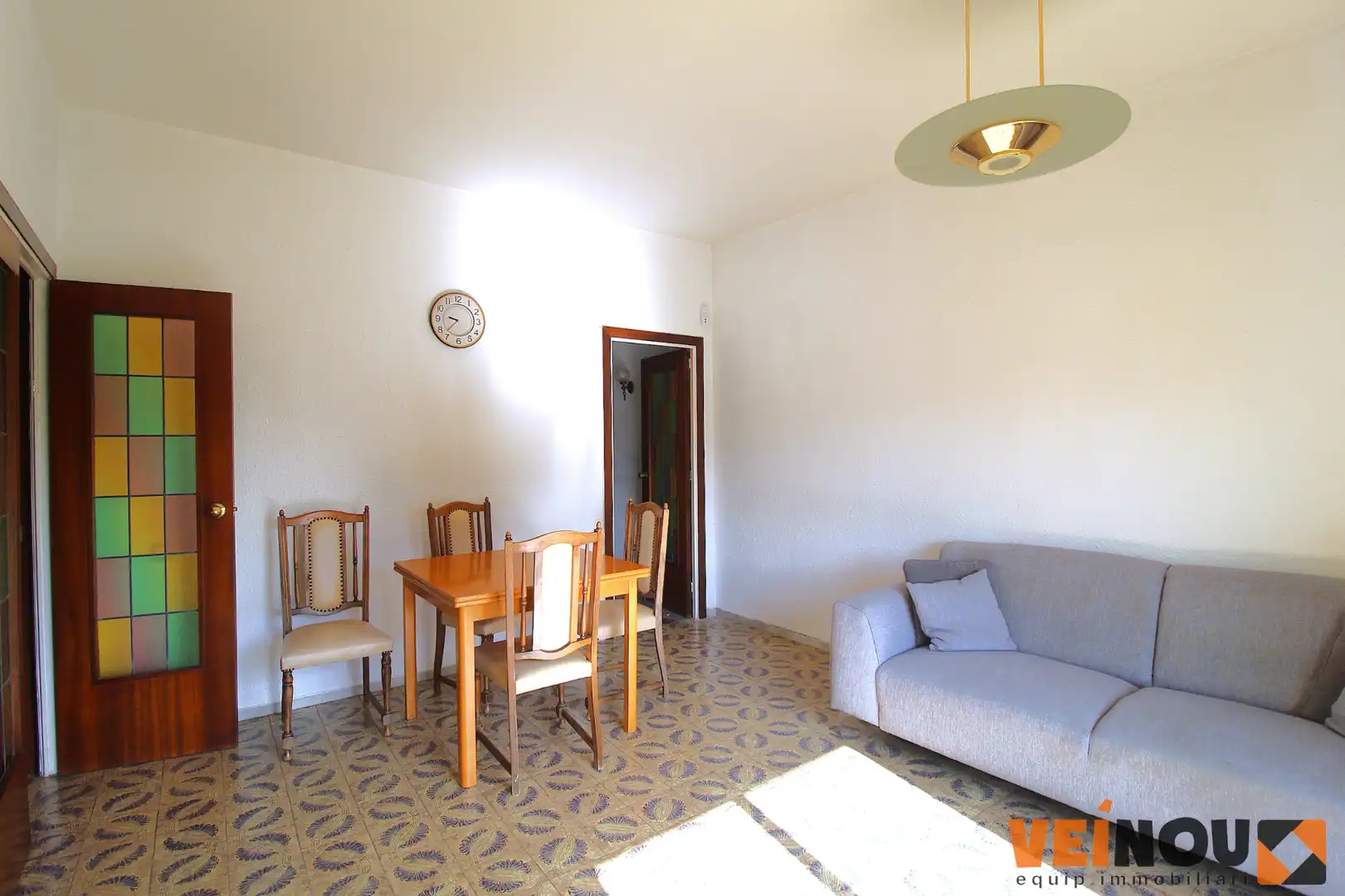Sala de estar de Piso en venta en L'Hospitalet de Llobregat con Balcón