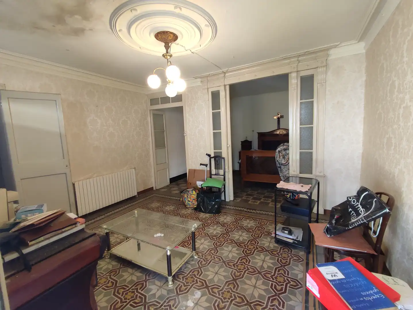 Sala de estar de Casa o chalet en venta en Les Borges Blanques con Calefacción, Terraza y Amueblado