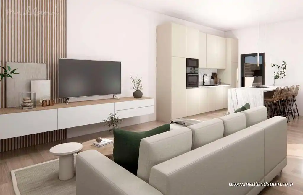 Sala de estar de Casa o chalet en venta en Rojales con Jardín privado, Terraza y Piscina
