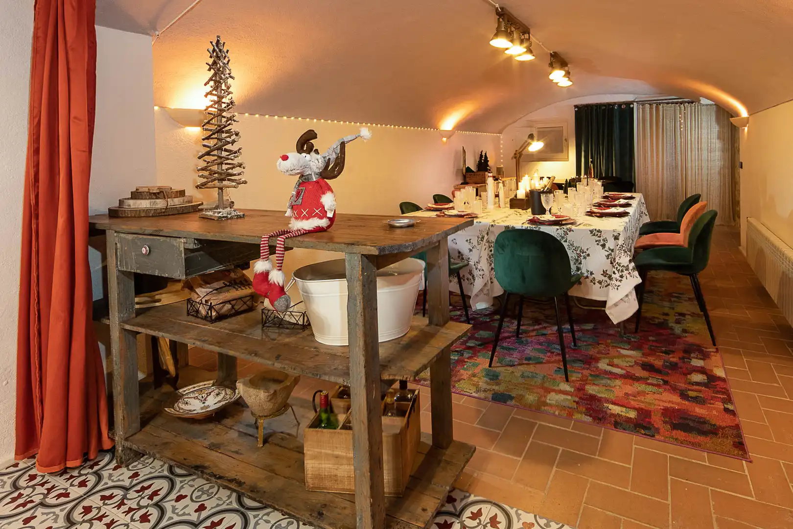 Comedor de Finca rústica en venta en Cistella con Aire acondicionado, Calefacción y Jardín privado