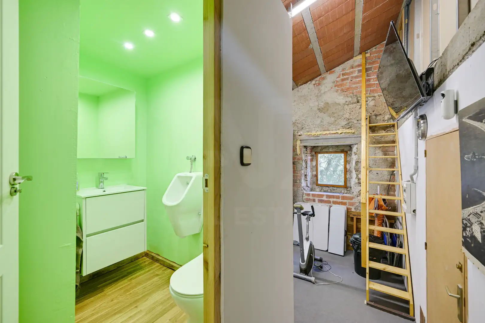 Baño de Finca rústica en venta en Amer con Aire acondicionado, Calefacción y Terraza