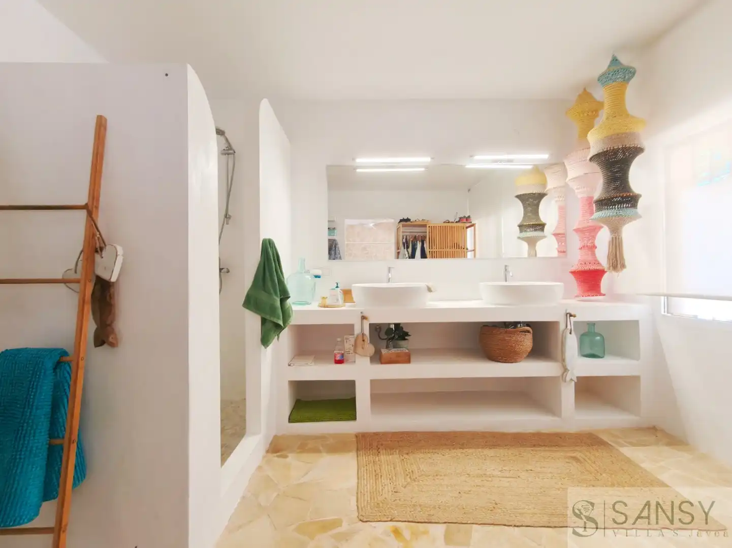 Badezimmer von Haus oder Chalet zum Verkauf in Castell de Castells mit Klimaanlage, Terrasse und Abstellraum