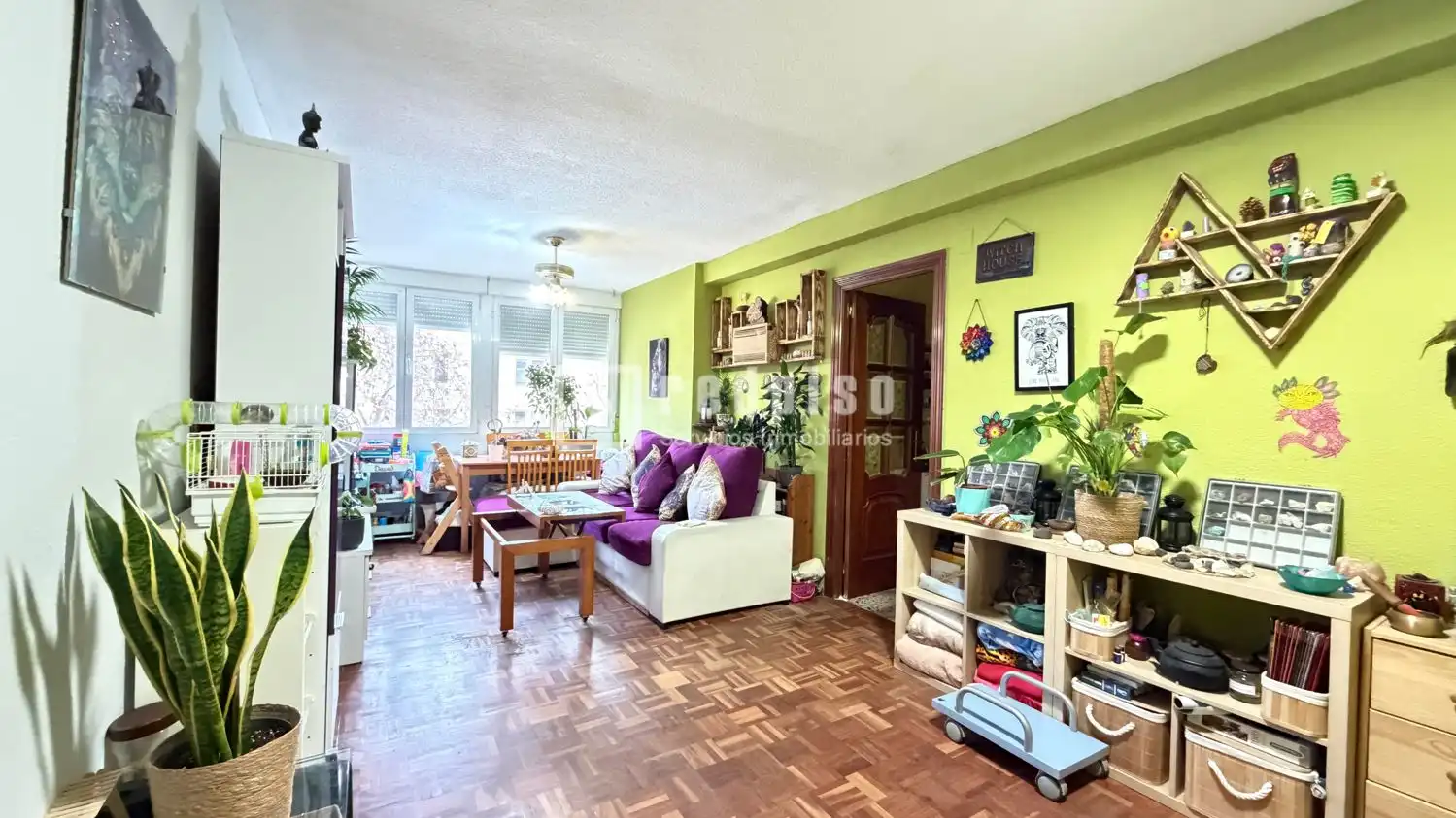 Sala de estar de Piso en venta en Leganés con Calefacción y Parquet