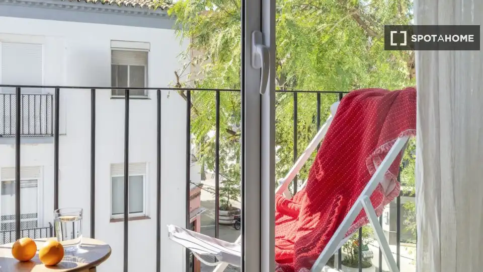 Terrassa de Apartament per a compartir en Sevilla amb Aire condicionat, Terrassa i Moblat