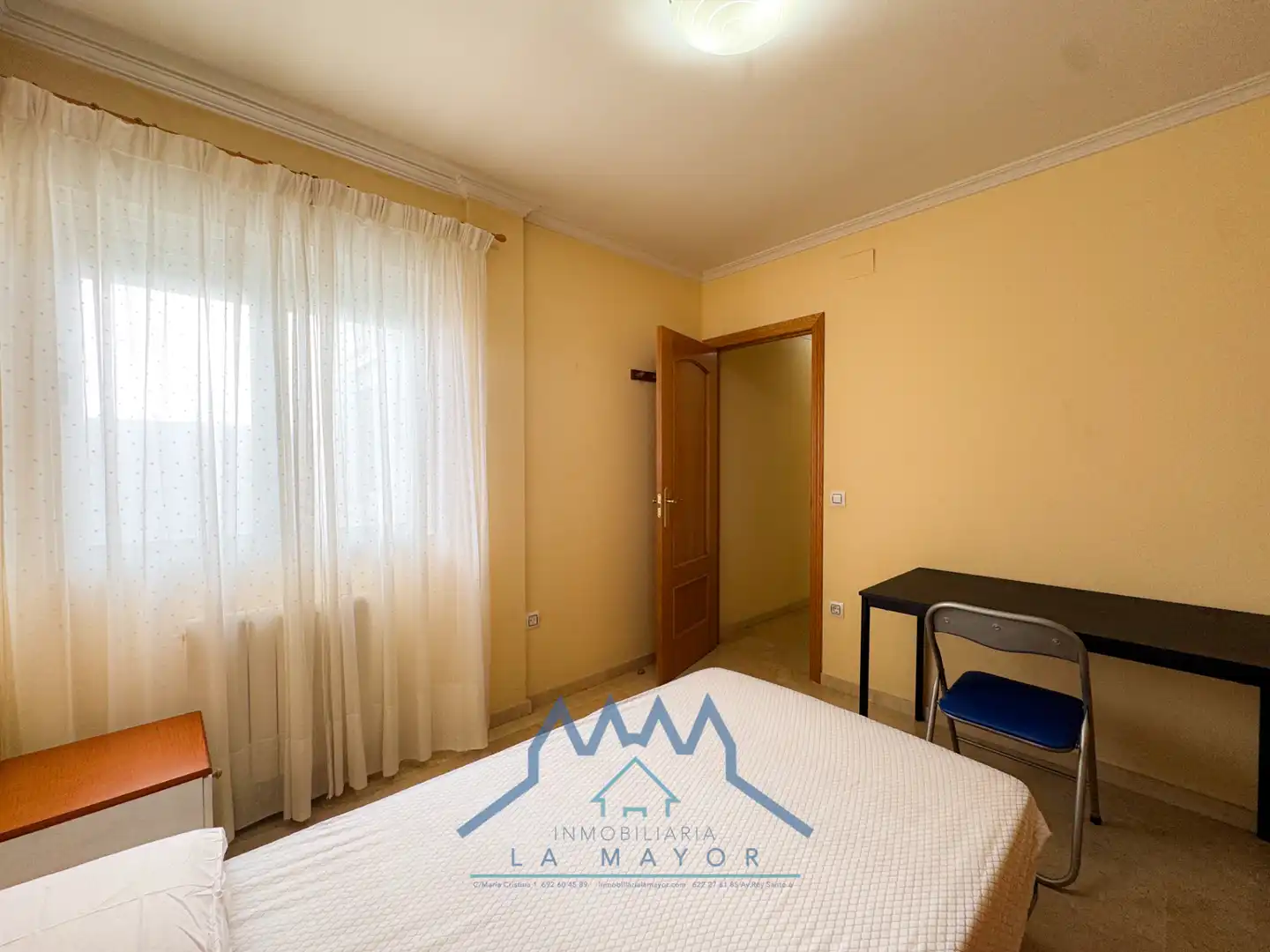 Bedroom of Flat for rent in Ciudad Real  with Air Conditioner, Terrace and Furnished