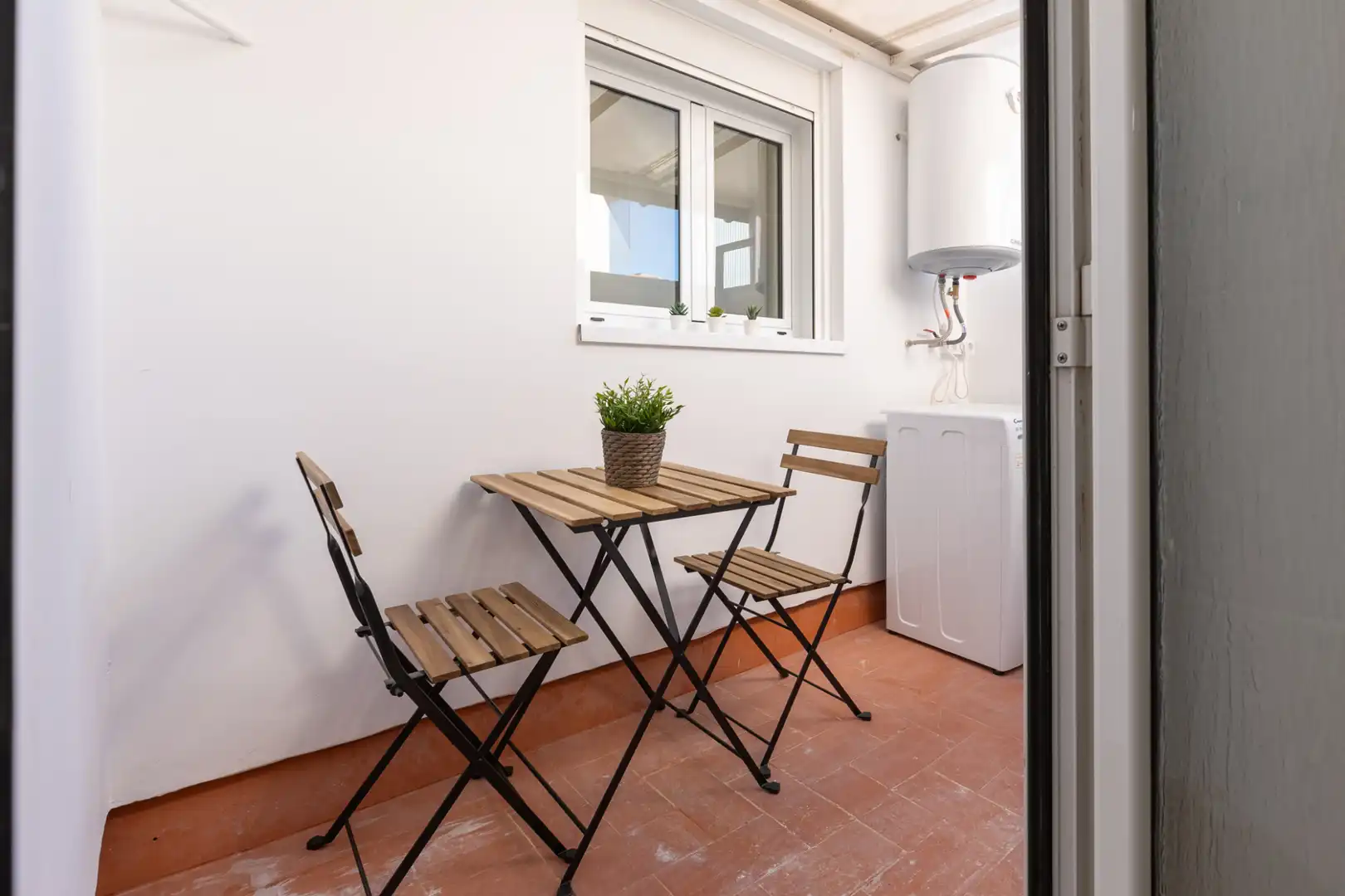 Balcony of Flat for rent in Terrassa  with Heating, Parquet flooring and Terrace