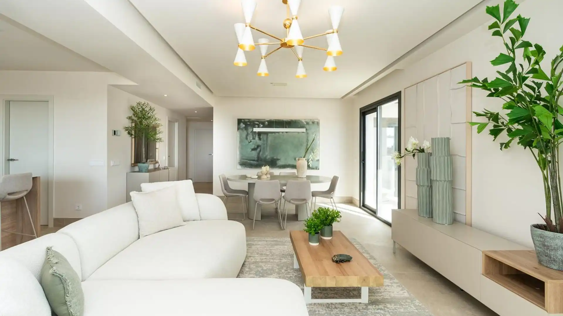 Sala de estar de Apartamento en venta en Benahavís con Aire acondicionado, Calefacción y Terraza